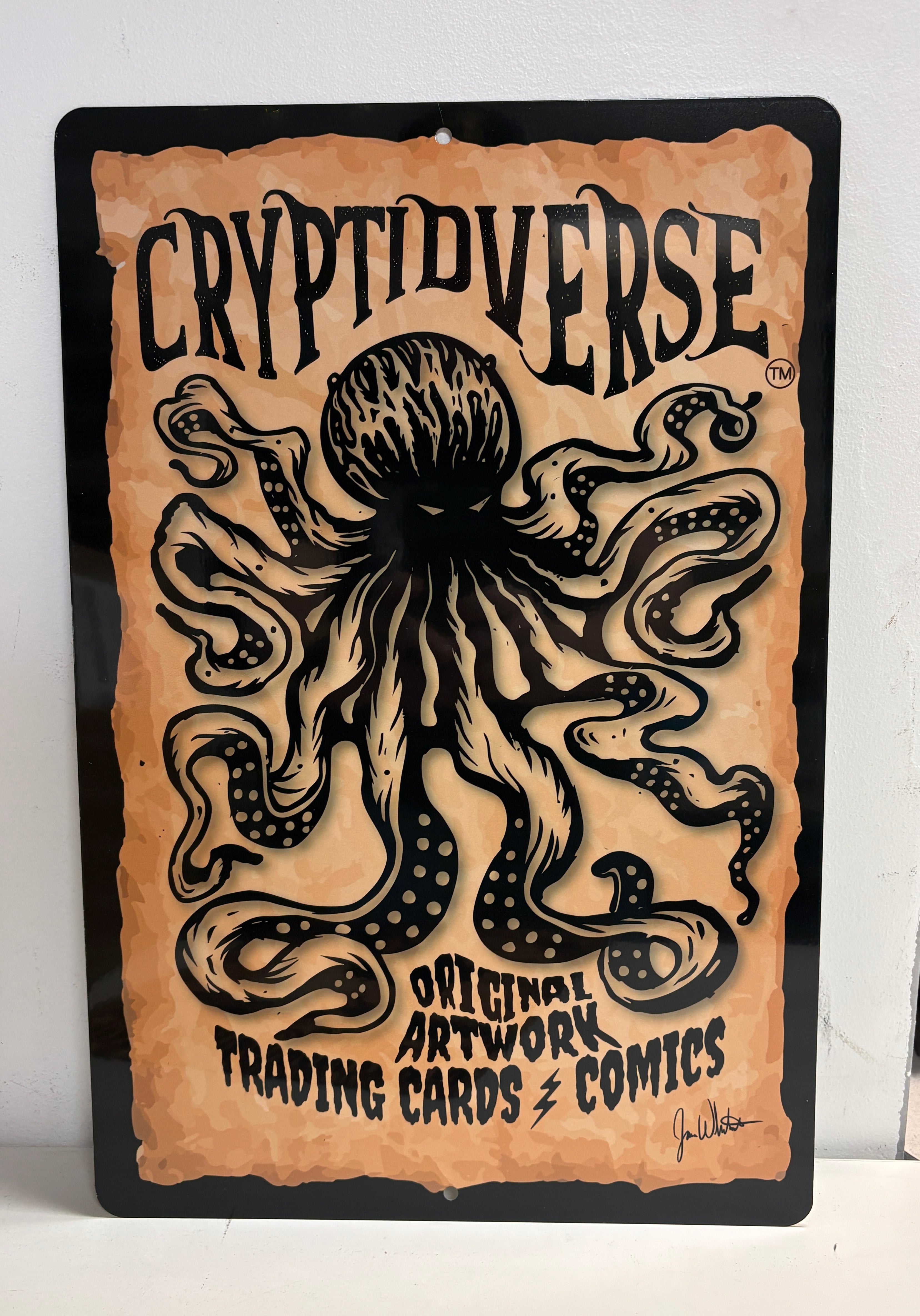 Cryptidverse Kraken 12x18 Metal Sign