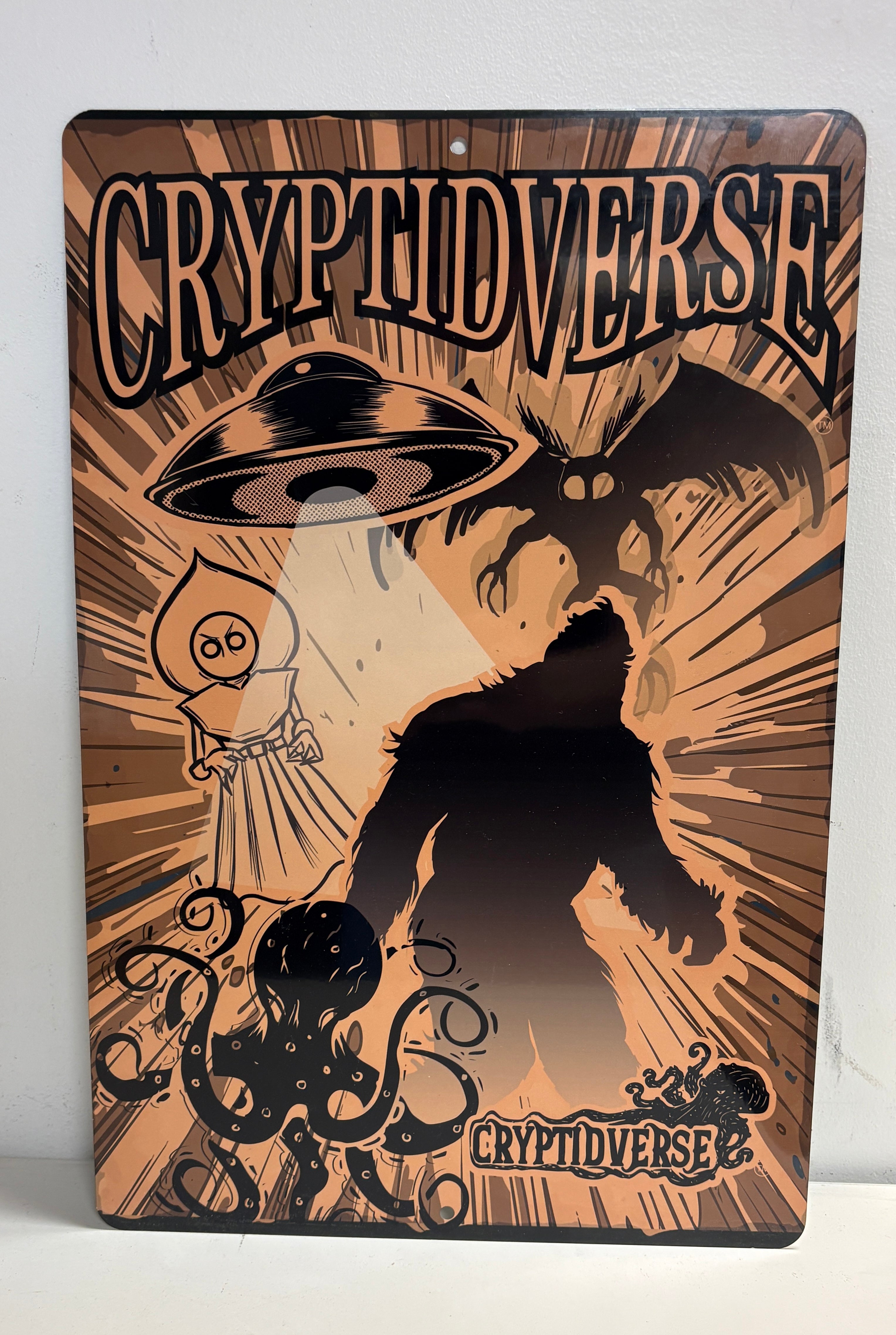 Cryptidverse Crew 12x18 Metal Sign