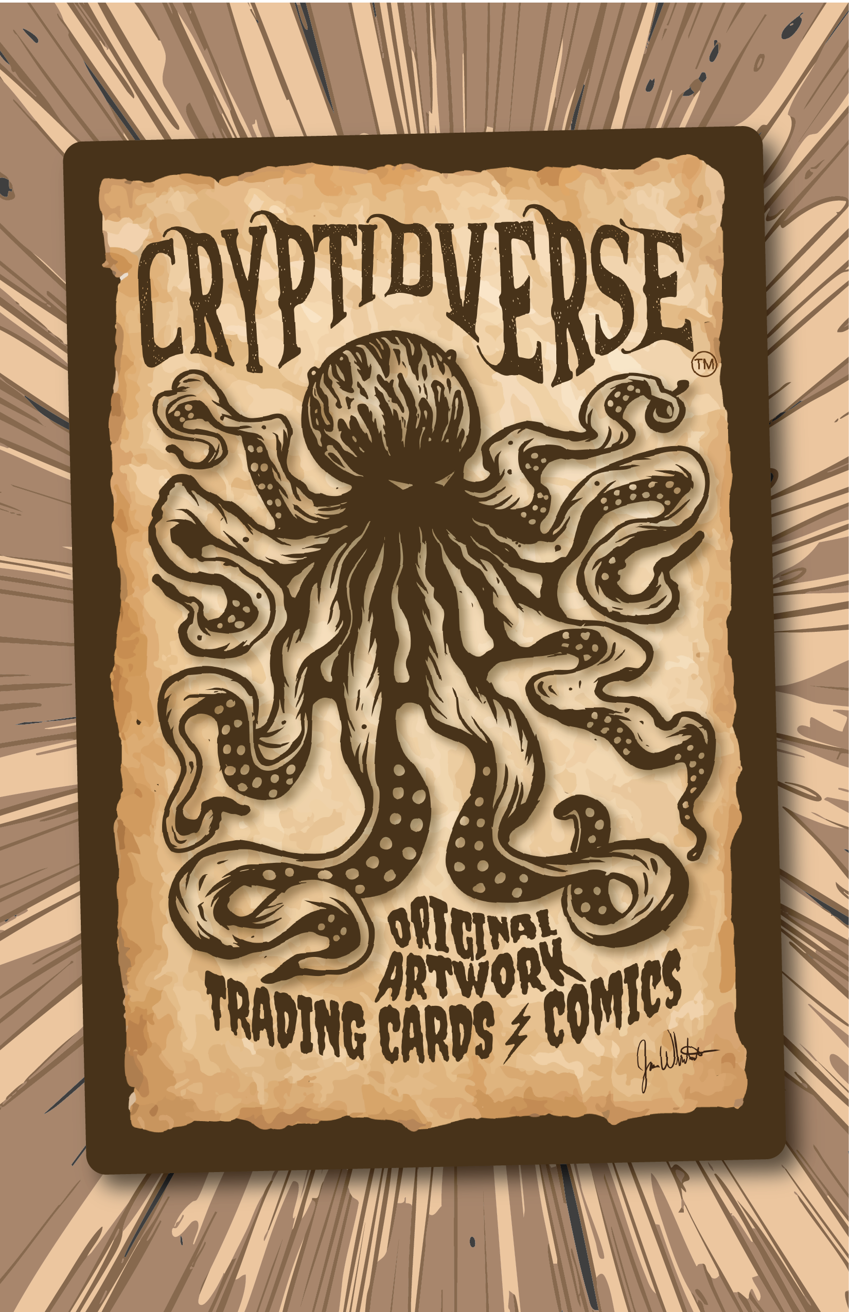 Cryptidverse Kraken 12x18 Metal Sign