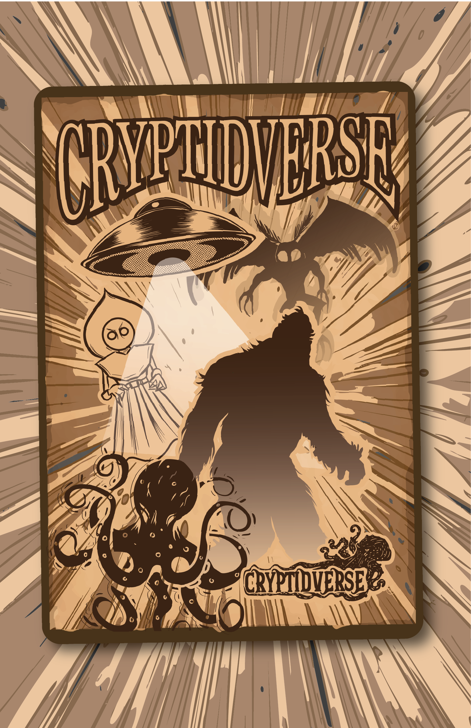 Cryptidverse Crew 12x18 Metal Sign